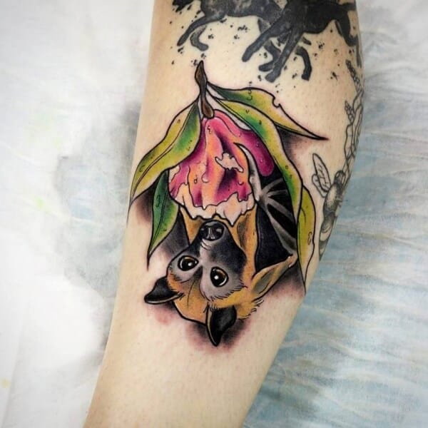 Midwestphil Traditional vampire bat tattoo  Bat tattoo Traditional tattoo  Trendy tattoos