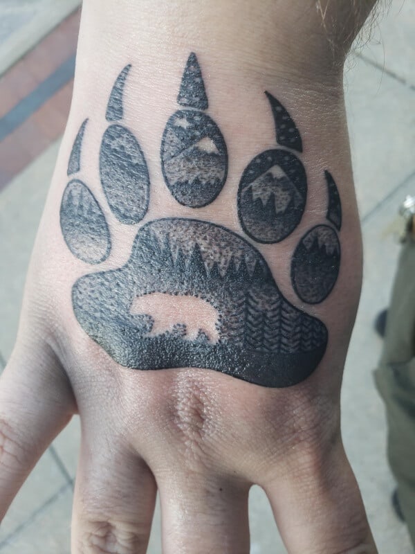 Tattoo uploaded by Rick Chirdon  Tattooed Nicks bear hand  Tattoodo