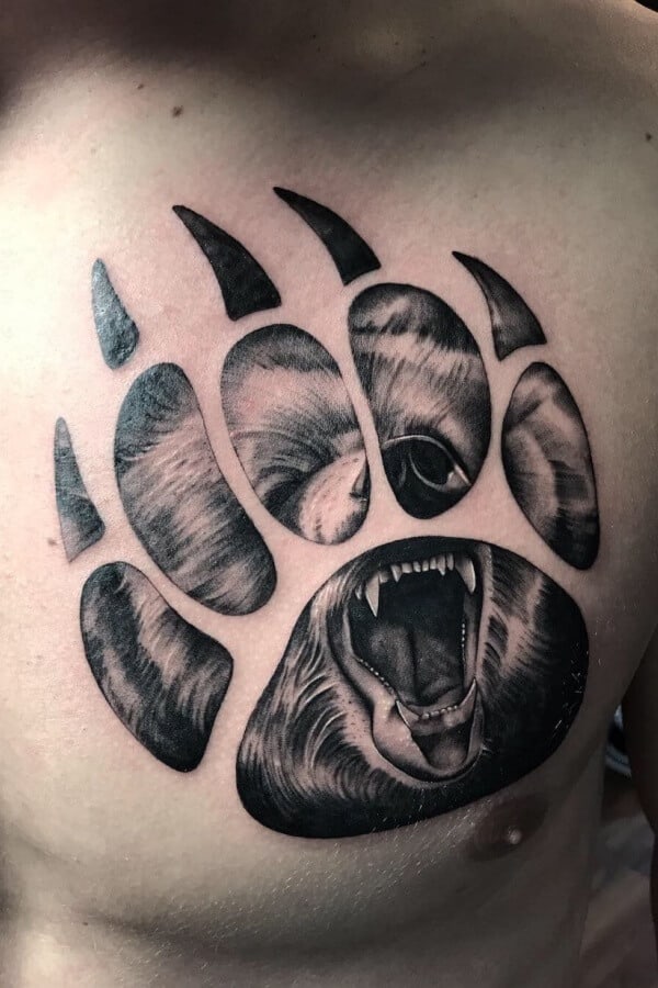 Tribal Bear Paw Print Tattoo by NOSegal on DeviantArt