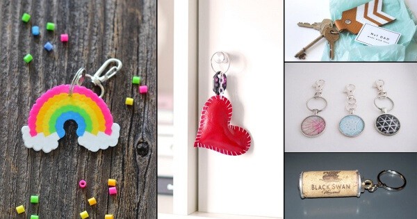 DIY Keychain Tutorial +12 Free & Easy Keychain Projects - Upcycle My Stuff