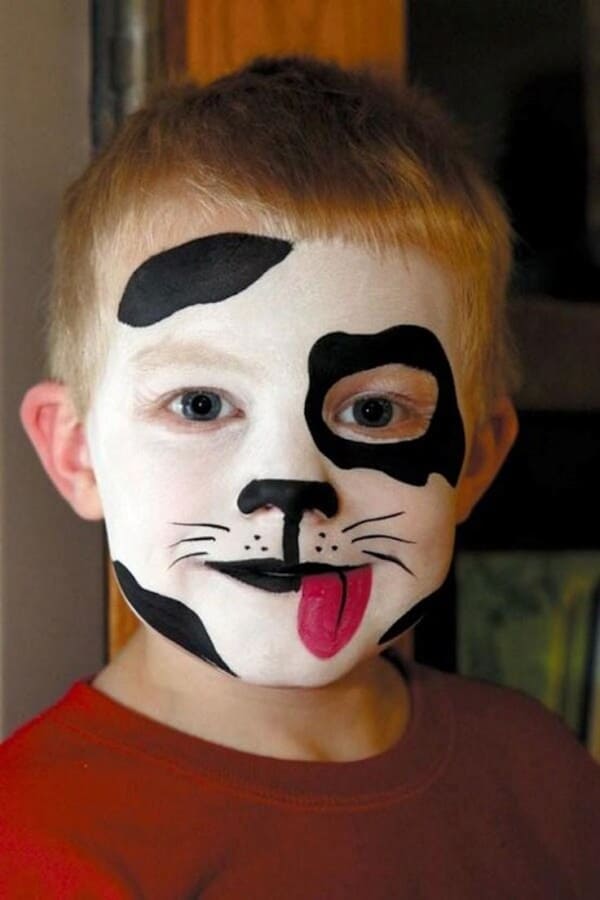 dog face painting designs