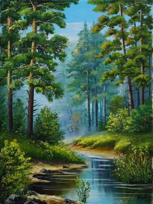 Simple Scenery Oil Paintings
