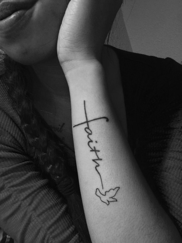 Faith  Fear Tattoo  Semi Permanent  Reallooking Temporary Tattoos   SimplyInkedin