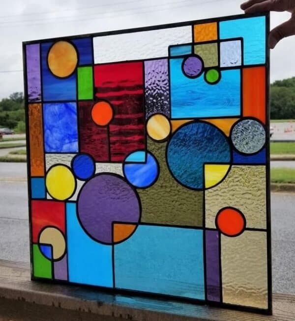 glass painting designs of scenery