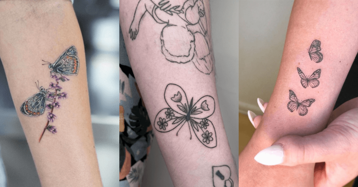 Tribal Butterfly Cross Tattoos  Star tattoos usually small   Flickr